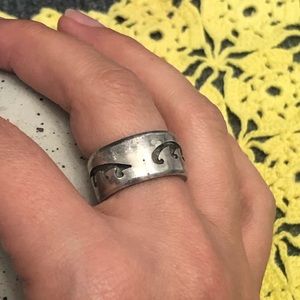 Native American Sterling Silver Ring Band